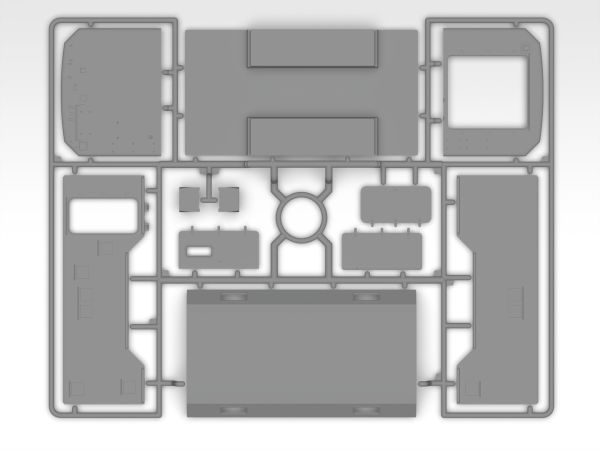1/35  Truck box of military vehicle (KUNG)