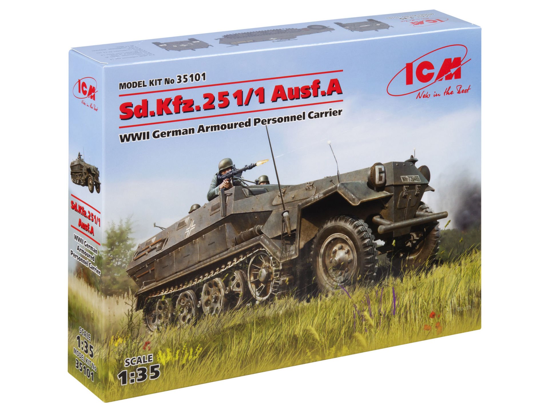 1/35 Sd.Kfz.251/1 Ausf.A WWII German Armoured Personnel Carrier