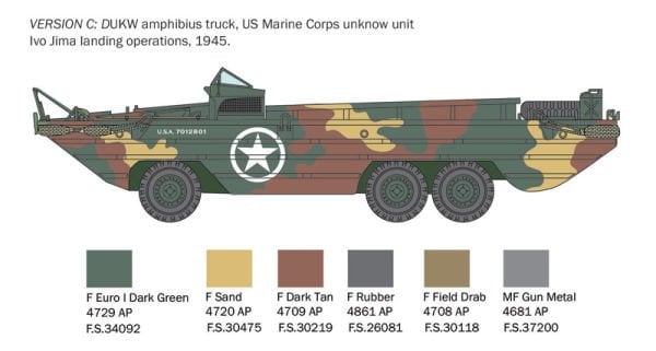 1/35 DUKW 2½ GMC truck amphibious version - D DAY eighty years