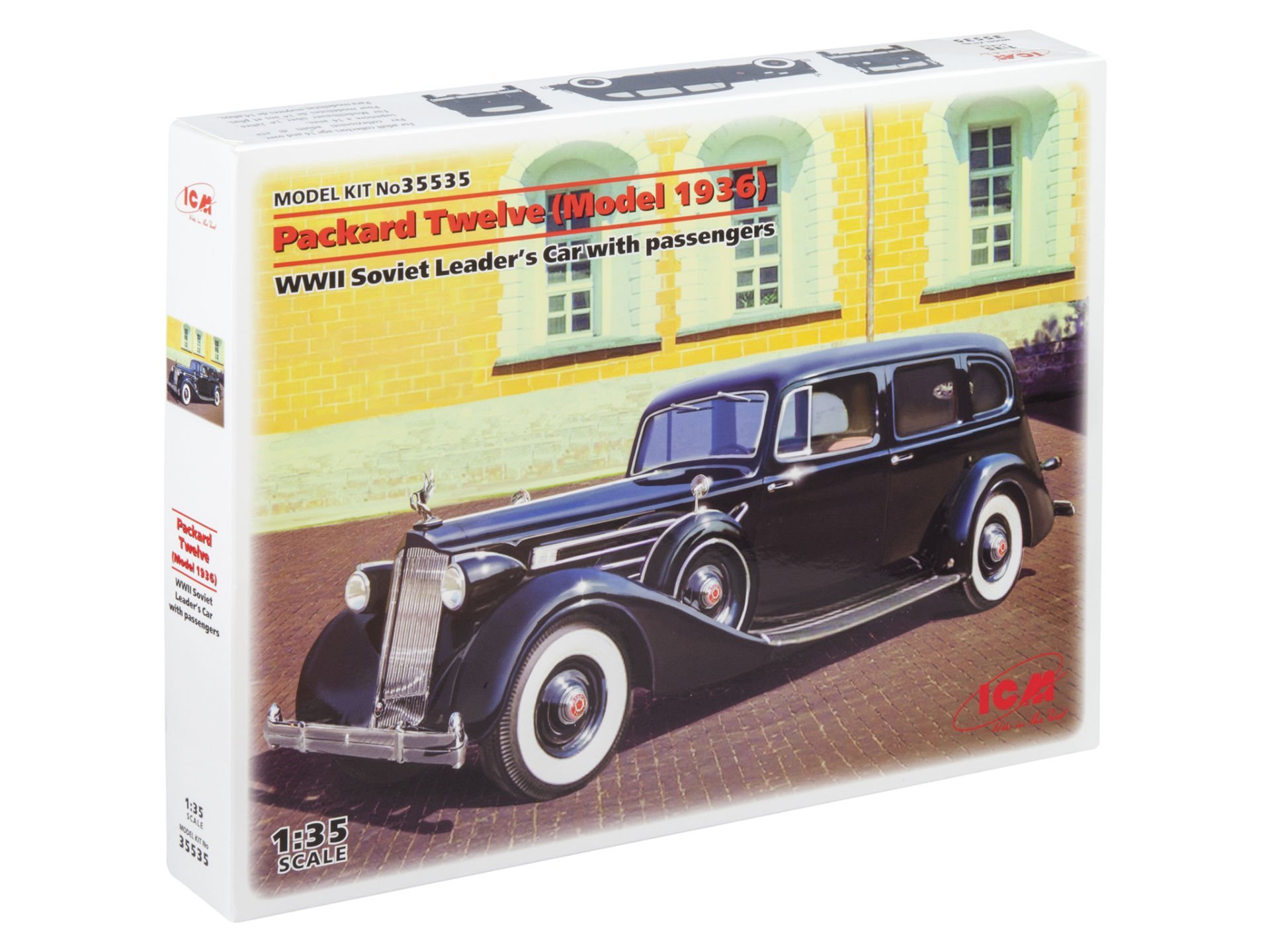 1/35 Packard Twelve (Model 1936) with Passengers WWII Soviet Leader’s Car + 5 figures
