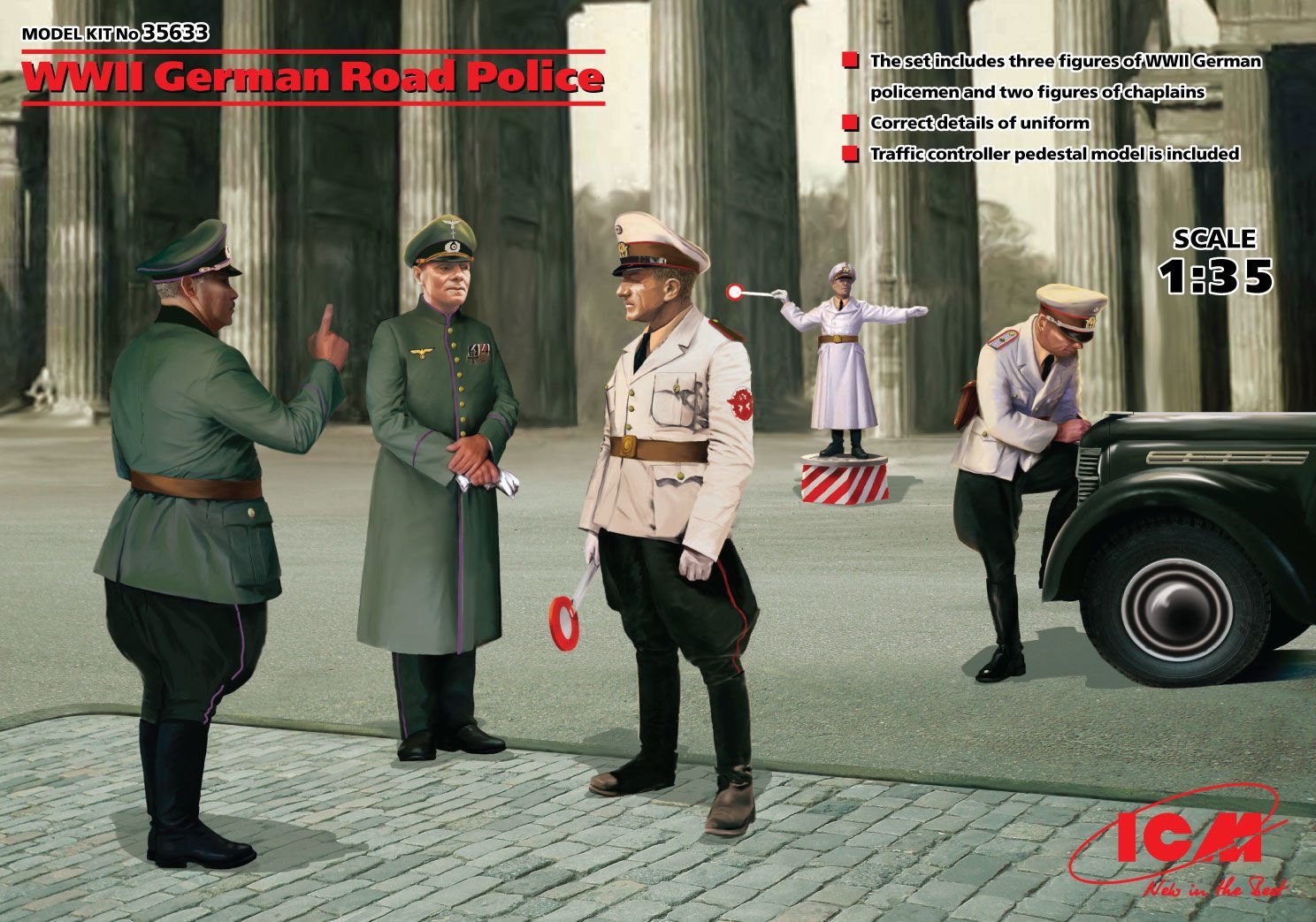 1/35 WWII German Road Police 5 figures