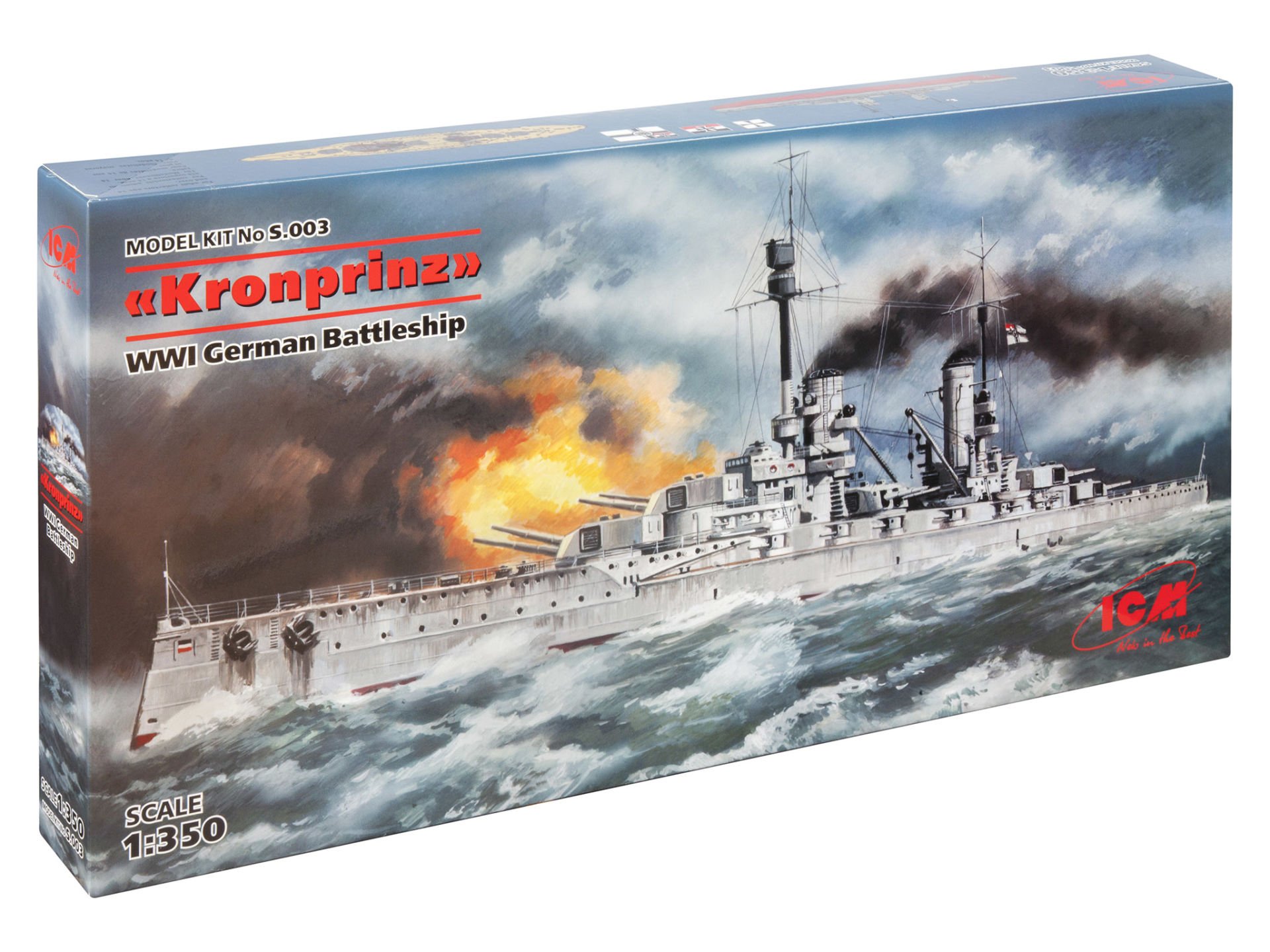 1/350 “Kronprinz” WWI German Battleship
