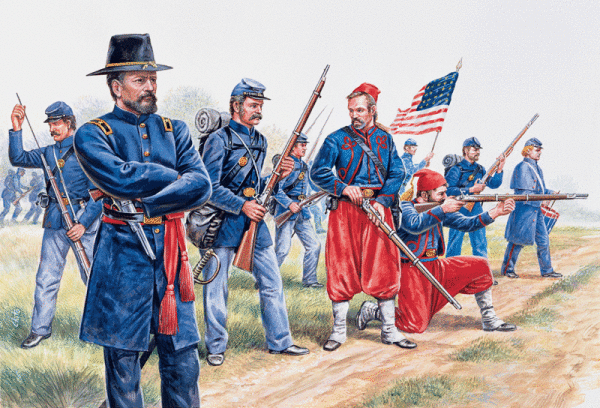 1/72  Union Infantry and Zouaves