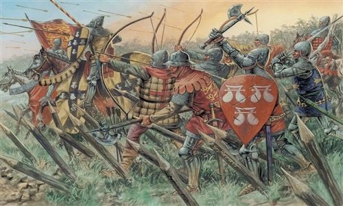 1/72  English Knights and Archers