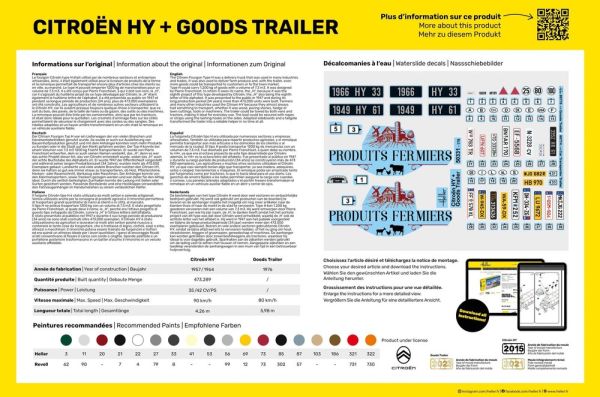 1/24 CITROEN HY +GOODS TRAILER (YENİ KALIP)