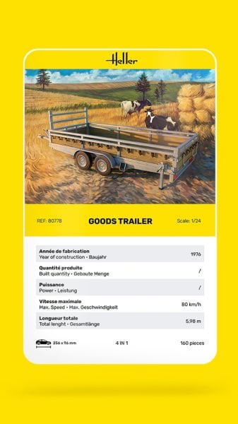 1/24 GOODS TRAILER (%100 YENİ KALIP)