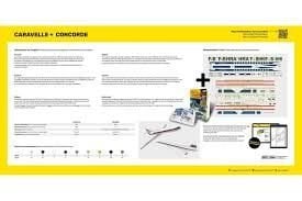 1/100 caravelle +concorde set