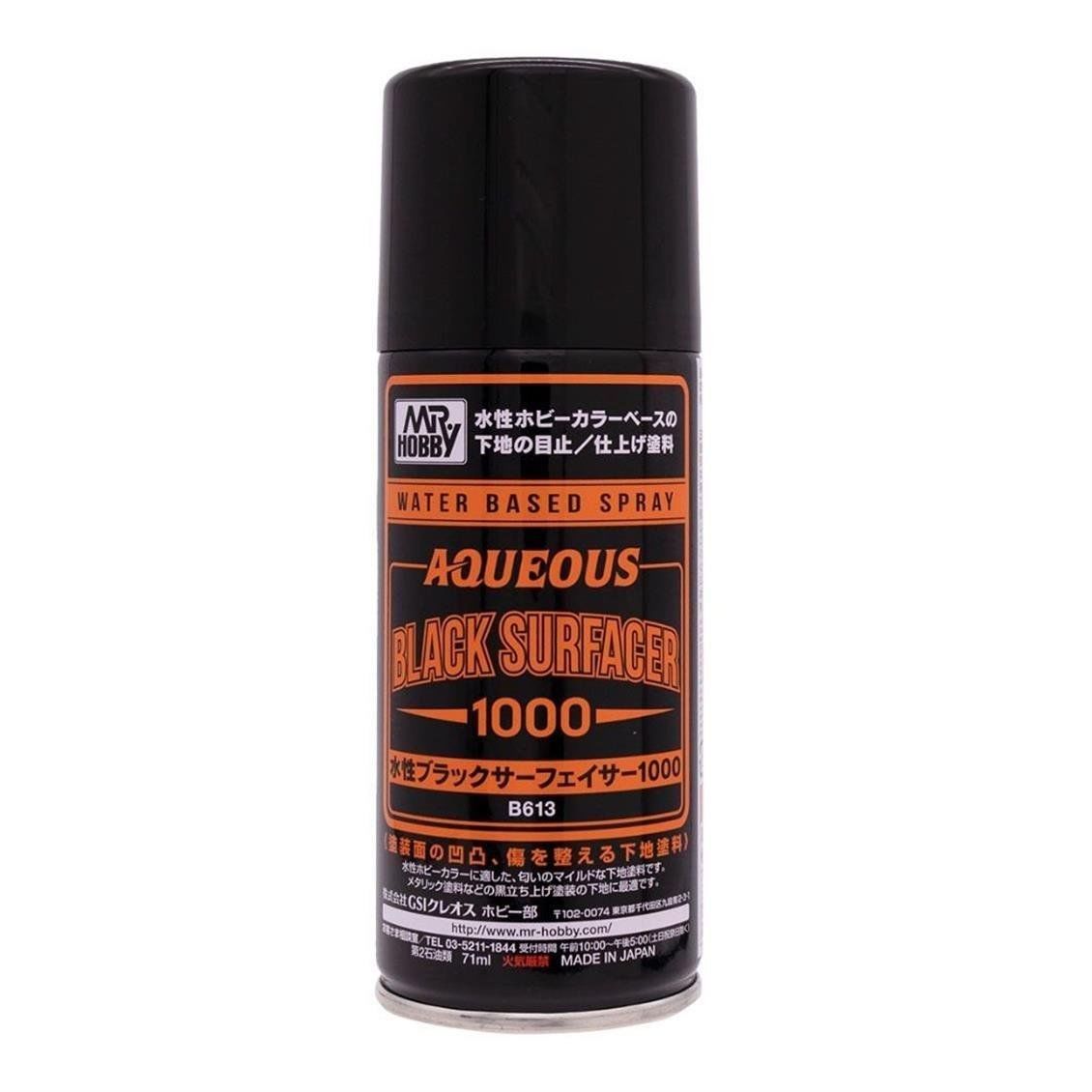 MR.HOBBY 170 ML .AQUEOUS SURFACER 1000 BLACK