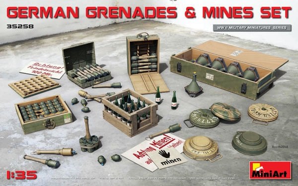 1/35 GERMAN GRENADES % MINES SET