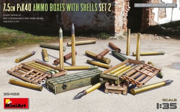 1/35 AMMO BOXES WITH SHELLS SET 2