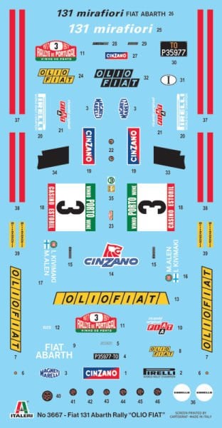 1/24 FIAT 131 Abarth Rally OLIO FIAT