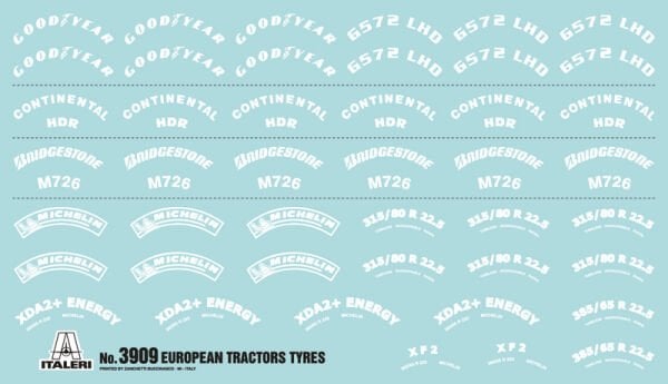 1/24 EUROPEAN TRACTORS TYRES and RIMS