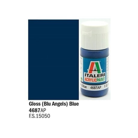 4687 ap Gloss  (Blue Angels) Blue fs. 17038  20 ml.