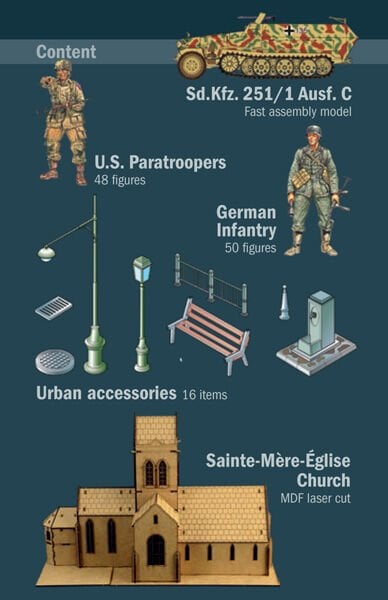 1/72   Battle of Normandy Sainte-Mère-Eglise 6 June 1944
