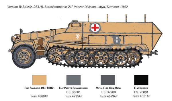 1/72 Sd.Kfz. 251/8 AMBULANCE