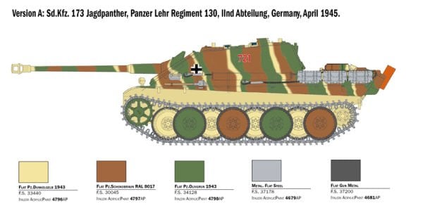 1/35 Sd.Kfz.173 JAGDPANTHER with winter crew