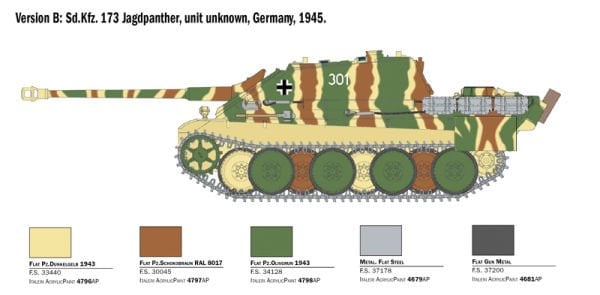 1/35 Sd.Kfz.173 JAGDPANTHER with winter crew