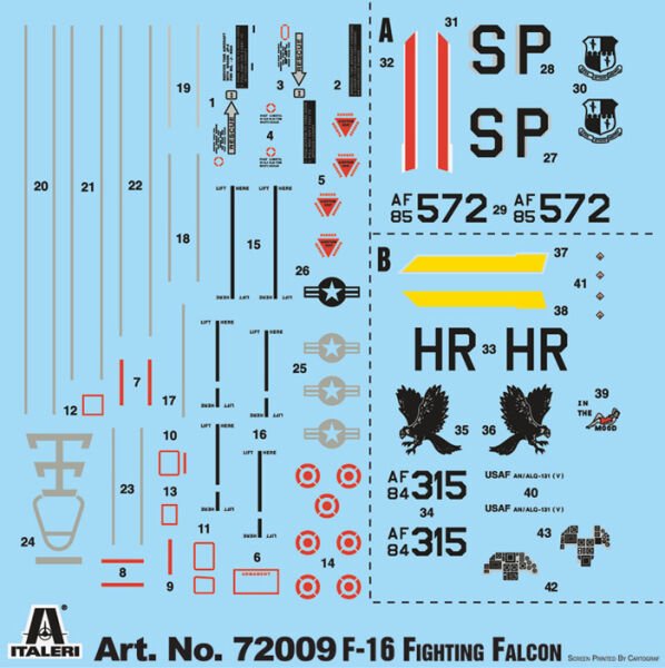1/72    F-16 C/D Night Falcon - Complete Set For Modeling - Starter kit