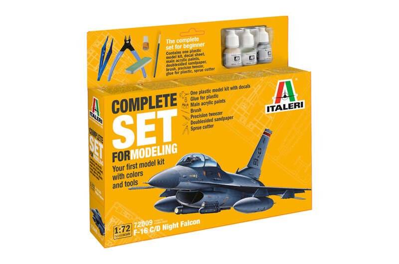 1/72    F-16 C/D Night Falcon - Complete Set For Modeling - Starter kit