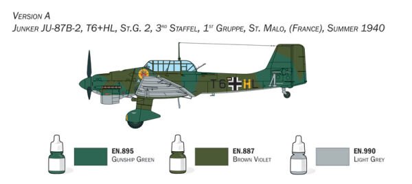1/72 Junker Ju-87B Stuka - Complete Set For Modeling - Starter kit