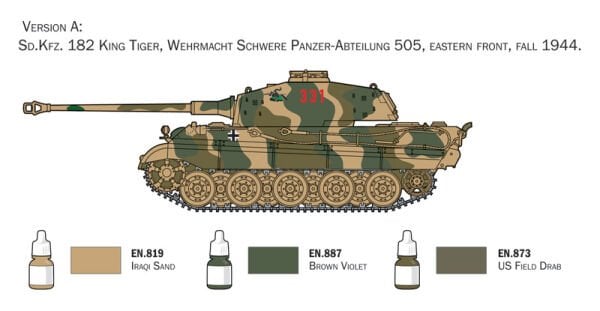 1/72 Sd. Kfz. 182 King Tiger - Complete Set For Modeling - Starter kit