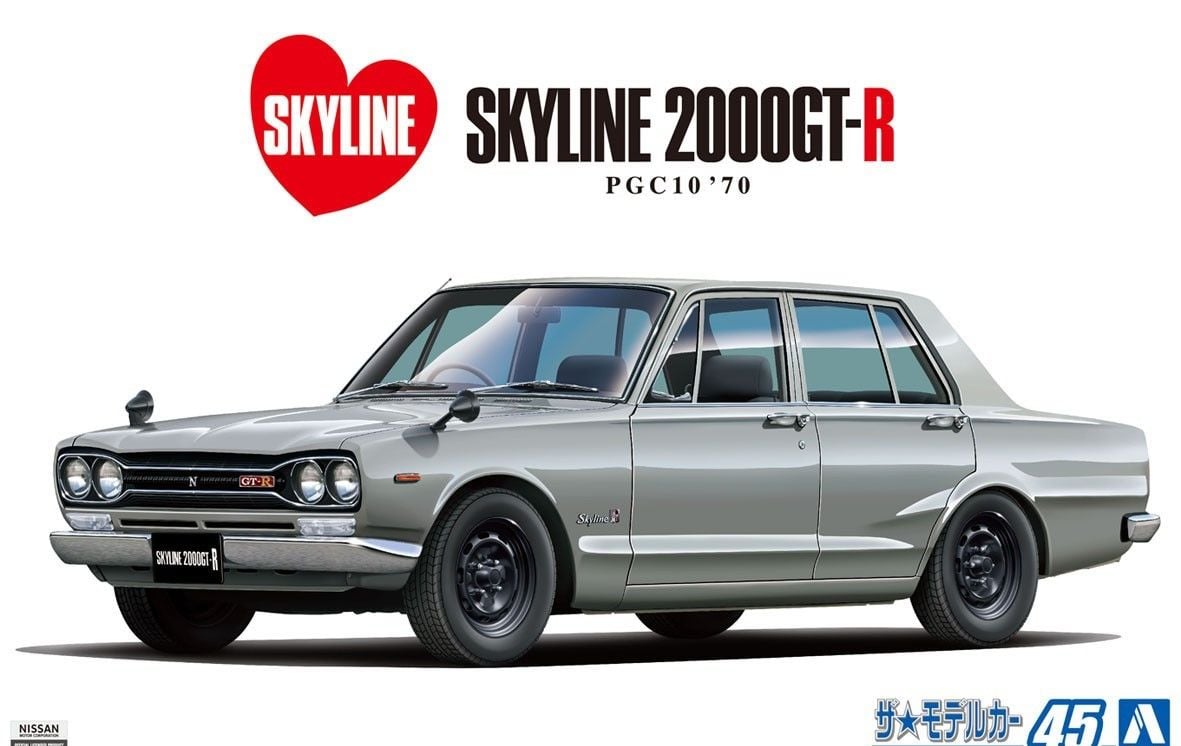 1/24 Nissan PGC10 Skyline 2000GT-R '70
