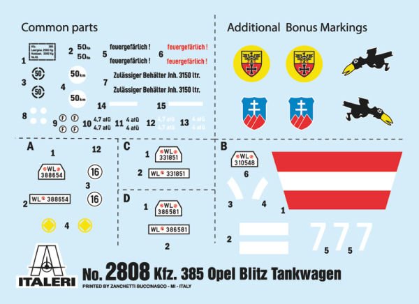 1/48   OPEL BLITZ TANKWAGEN  KFZ.385