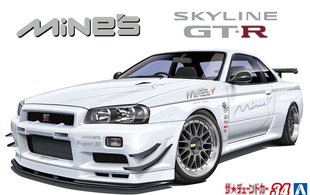 1/24 Mine's BNR34 Skyline GT-R '02(Nissan)