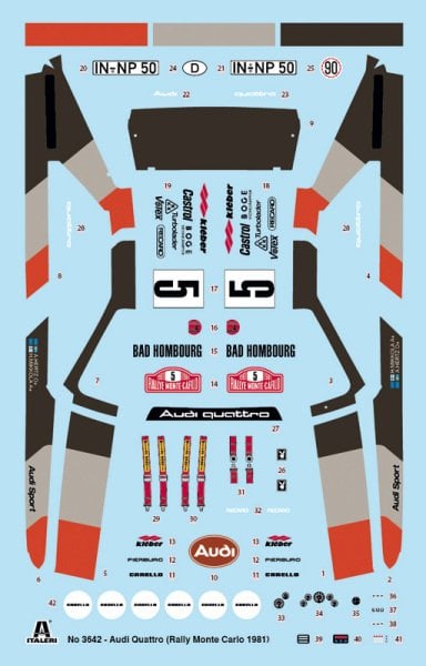 1/24  AUDI QUATTRO RALLY