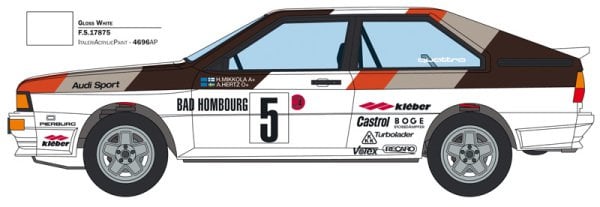 1/24  AUDI QUATTRO RALLY
