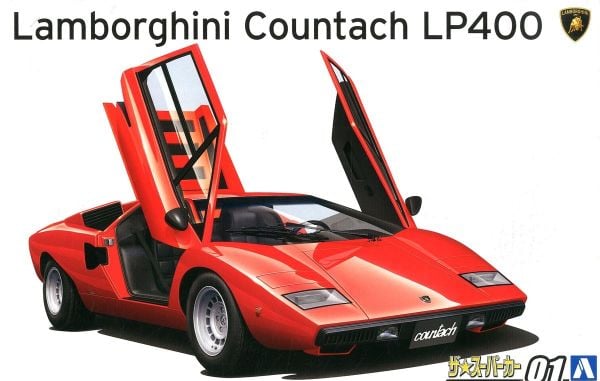 1/24 Lamborghini Countach LP400 AOSHİMA | Plastik Maketler | Top