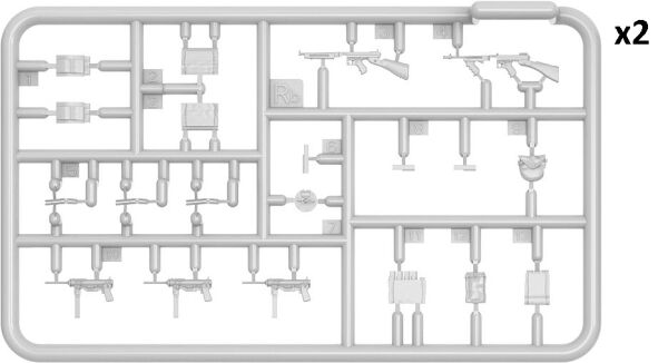 1/35 U.S. Infantry Tank Riders. Set 1