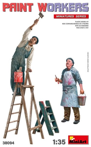 1/35 PAINT WORKERS WITH ACCESSORIES