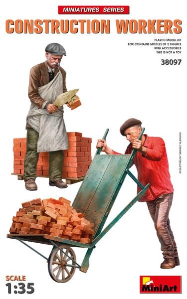 1/35 CONSTRUCTION WORKERS WITH ACCESSORIES