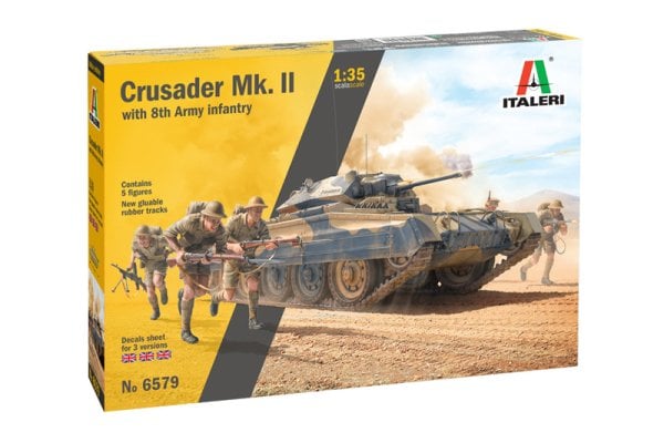 1/35  Crusader Mk. II with 8th Army Infantry