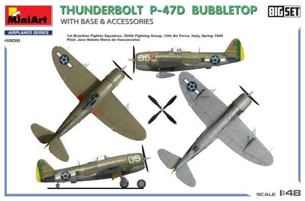 1/35 THUNDRBOLT P-47 D-30RA BULLLETOP WITH BASE ACCESORIES
