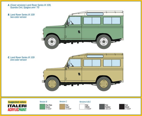 1/35  LAND ROVER SERIES III 109 ''Guardia Civil''