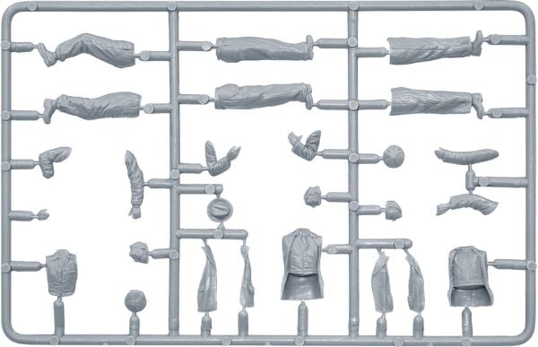 1/35 FRENCH CIVILIANS ’30-’40s. RESIN HEADS
