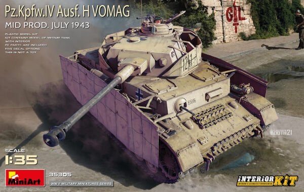 1/35   Pz.Kpfw.IV Ausf. H Vomag. MID PROD. JULY 1943. INTERIOR KIT