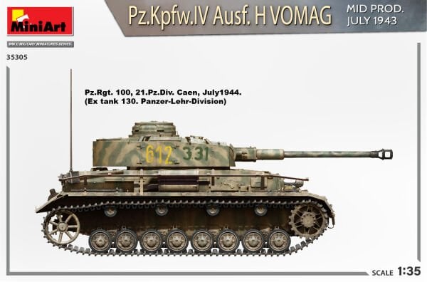 1/35   Pz.Kpfw.IV Ausf. H Vomag. MID PROD. JULY 1943. INTERIOR KIT