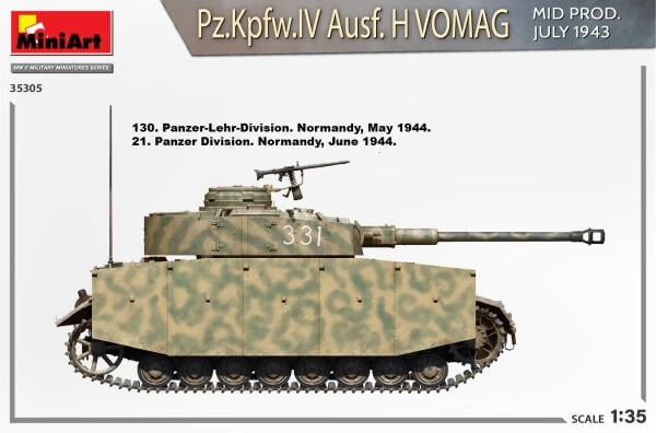 1/35   Pz.Kpfw.IV Ausf. H Vomag. MID PROD. JULY 1943. INTERIOR KIT