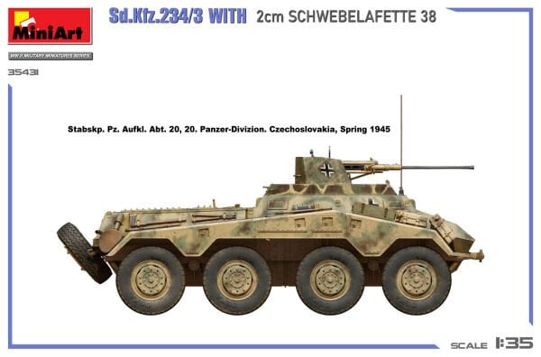 1/35 Sd.Kfz.234/3 WITH 2cm SCHWEBELAFETTE 38
