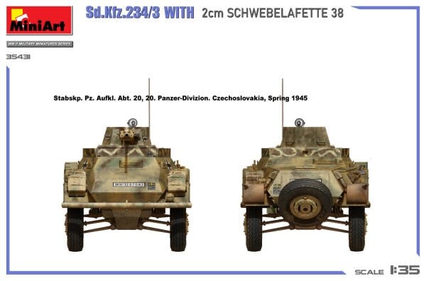1/35 Sd.Kfz.234/3 WITH 2cm SCHWEBELAFETTE 38