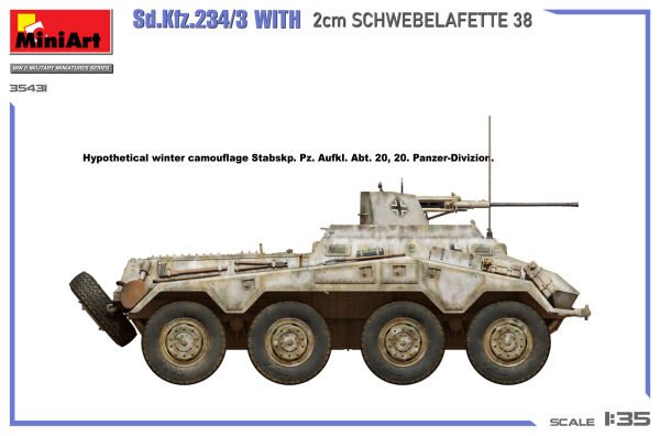 1/35 Sd.Kfz.234/3 WITH 2cm SCHWEBELAFETTE 38
