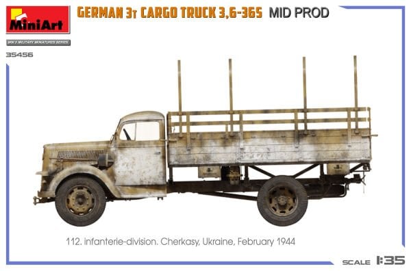 1/35 GERMAN 3T CARGO TRUCK 3,6-36S MID PROD
