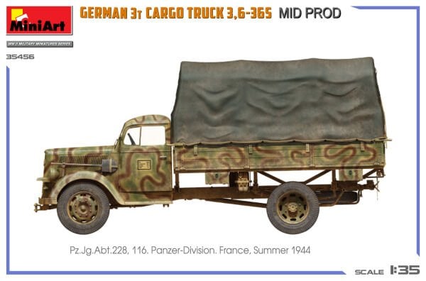 1/35 GERMAN 3T CARGO TRUCK 3,6-36S MID PROD