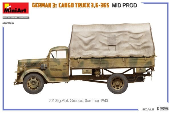 1/35 GERMAN 3T CARGO TRUCK 3,6-36S MID PROD