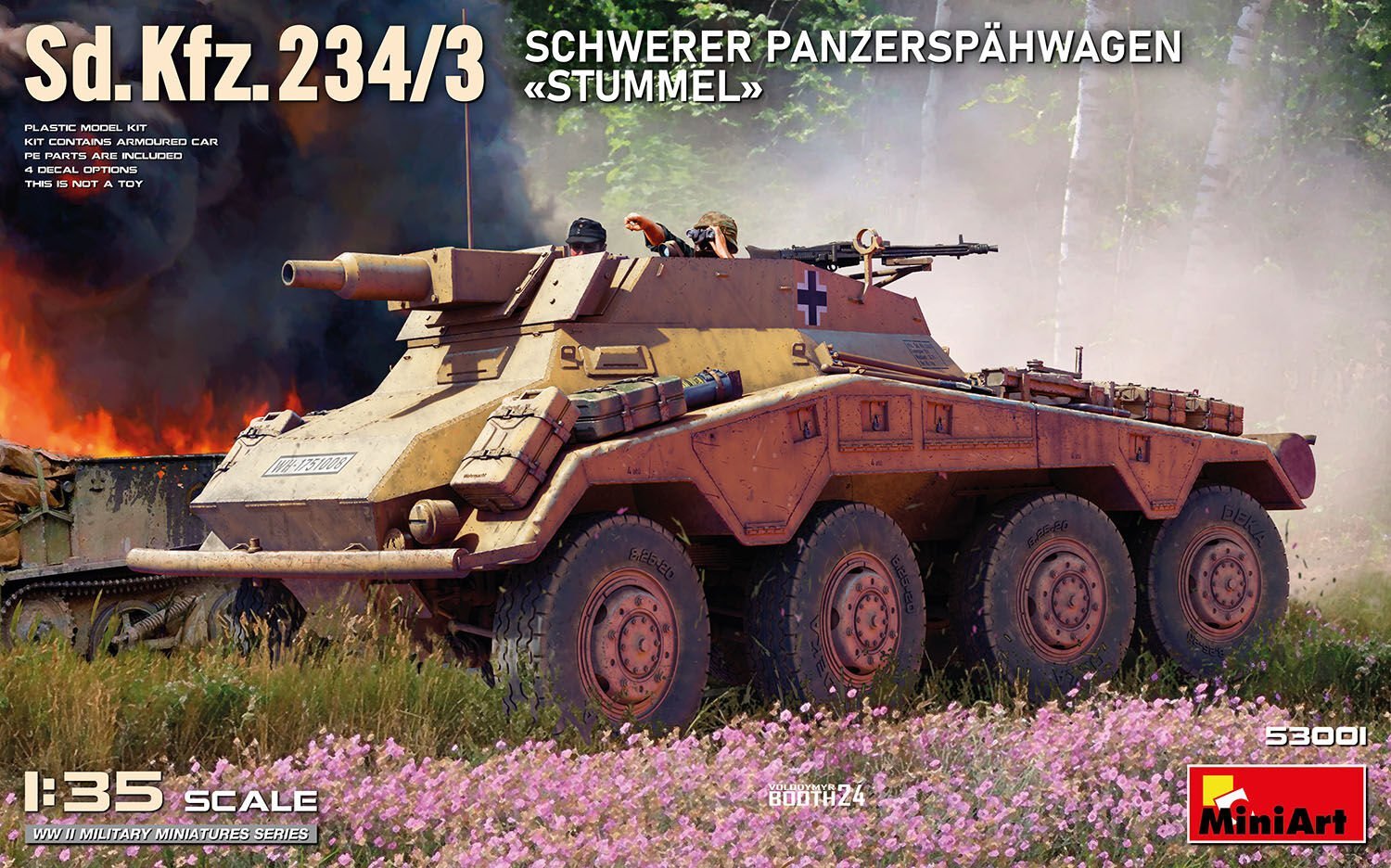 1/35  Sd.Kfz.234/3 SCHWERER PANZERSPÄHWAGEN «STUMMEL»