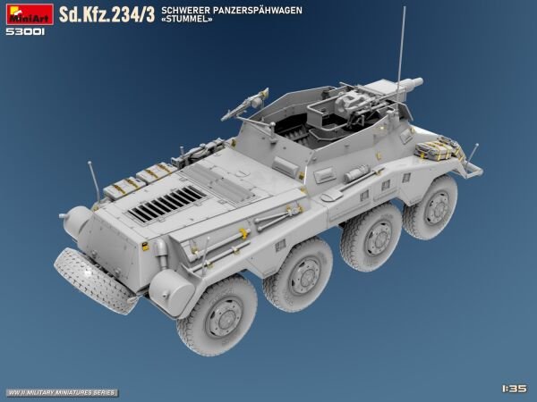1/35  Sd.Kfz.234/3 SCHWERER PANZERSPÄHWAGEN «STUMMEL»