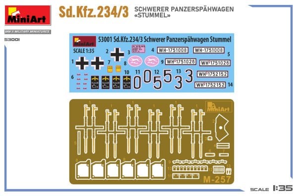 1/35  Sd.Kfz.234/3 SCHWERER PANZERSPÄHWAGEN «STUMMEL»